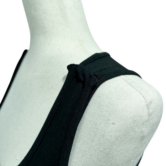 Seraphine NWT Ann Marie Knee Length Bodycon Dress Size 2 Black Maternity Nursing - Picture 5 of 10